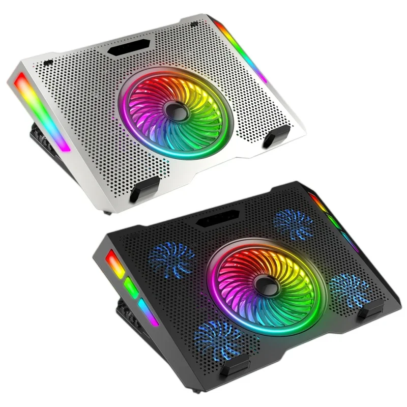 

New Laptop Radiator Base Water Cooling Mute Laptop Cooling Exhaust Fan Aluminum Alloy Quiet Low Noise, Strong
