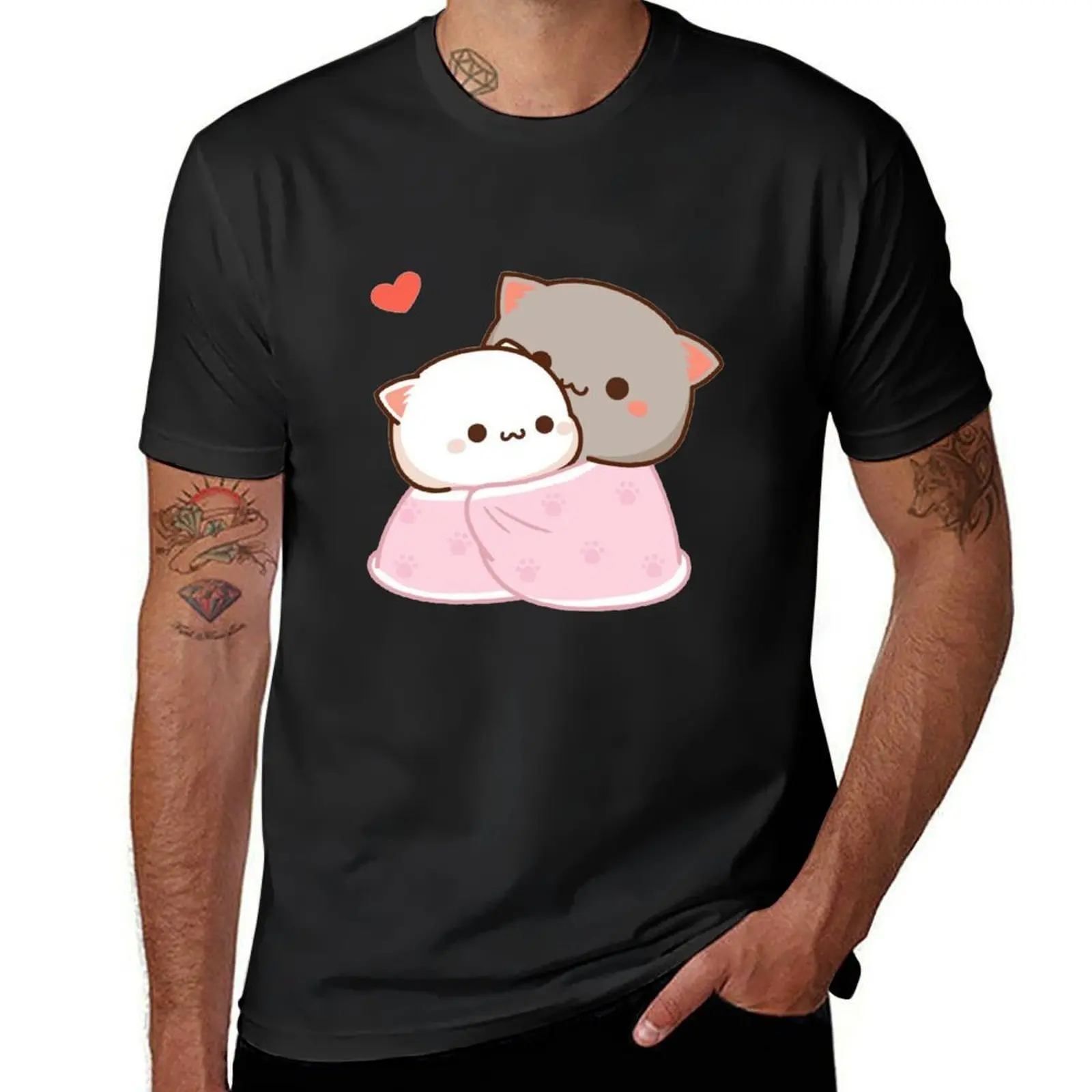 

Mochi mochi peach cat anime T-Shirt plus sizes customizeds oversizeds summer tops mens graphic t-shirts pack