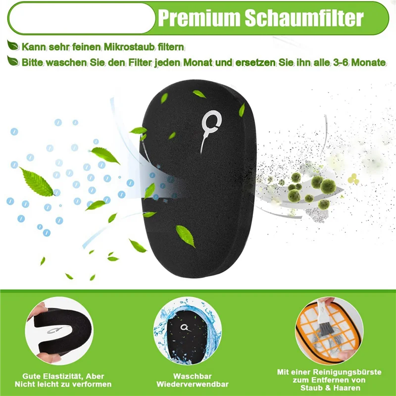 8er-Pack Filter für Speedpro Max Aqua Handstaubsauger FC6812 FC6813 FC6822 FC5005/01 Ersatzfilter A62X