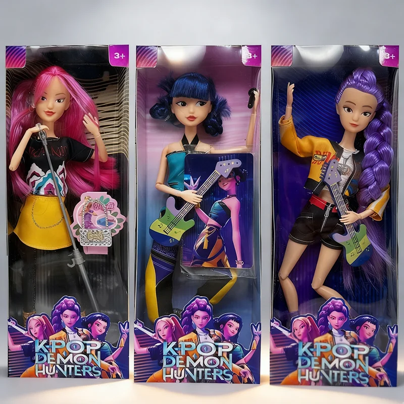 ฟิกเกอร์แอคชั่น Kpop Demon Hunters ปี 2026 ตุ๊กตาวินิล K-POP Demon Slayer รุ่นใหม่ Lumimila Zoey ของตกแต่งโต๊ะทำงาน ของเล่นสำหรับเด็ก