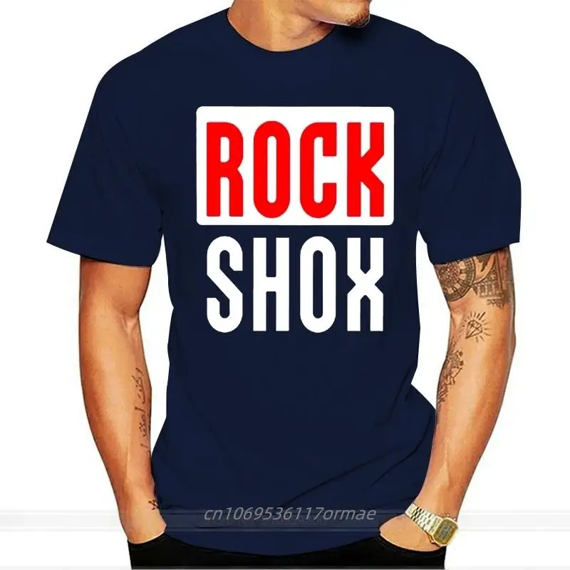 Men T shirt New ROCK SHOX Logo Moutain MTB Bicycle s Cotton Causal Shirt funny t-shirt novelty tshirt