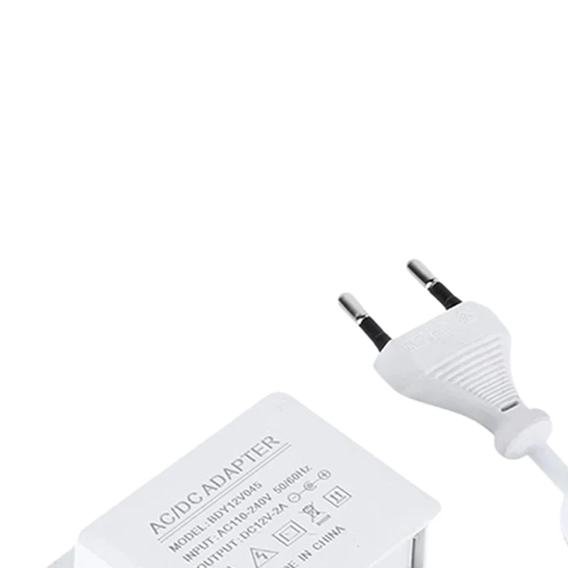 1 قطعة محول طاقة قابس الاتحاد الأوروبي/الولايات المتحدة مقاوم للماء - 12 فولت 2 أمبير تيار مستمر لـ CCTV، كاميرا AHD، NVR/DVR، مدخل تيار متردد 100-240 فولت #1