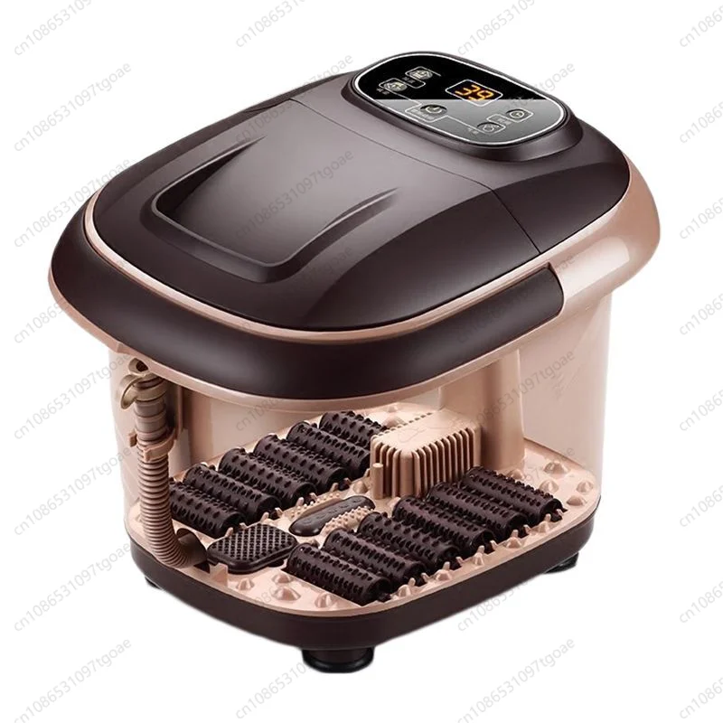 Timed Electric Foot Bath Massager Constant Temp Roller Massage Infrared Light Water Separation Foot Soaking Tub for Home Use