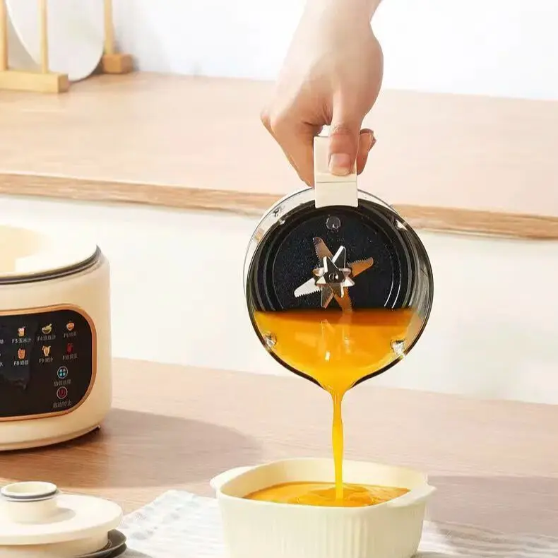 SPUOER 1.75L High-Speed ​​Blender, Multifunctional Household Soy Milk Maker, No Cooking, No Filtering, Fully Automatic