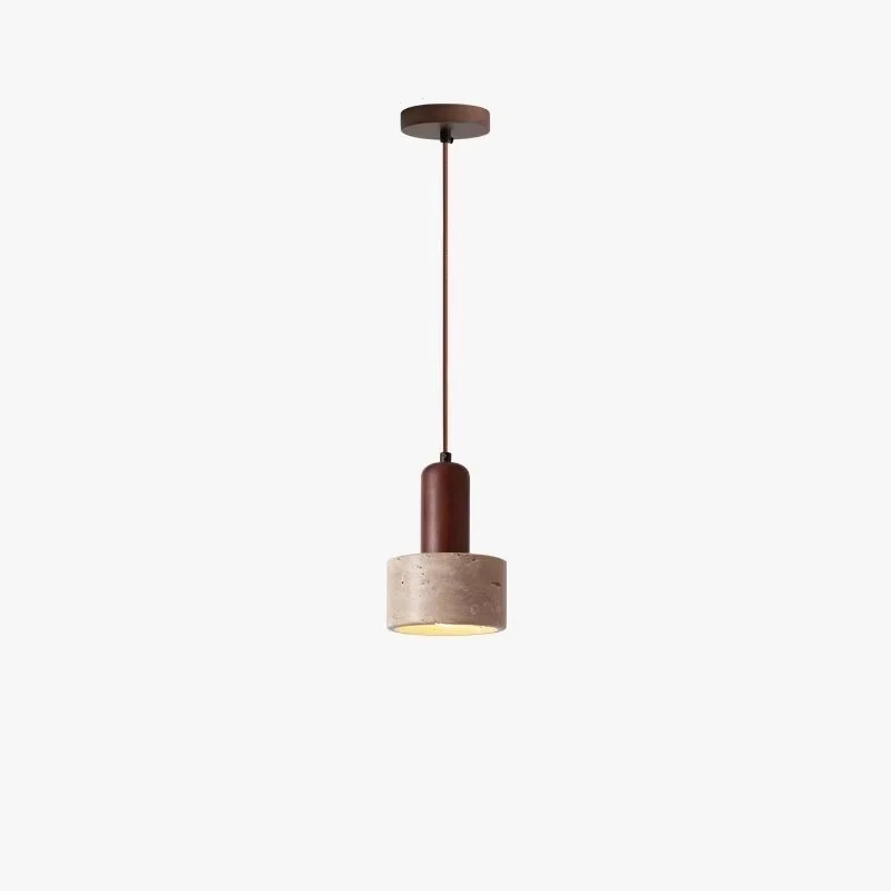 Modern Popular Wabi Sabi Travertine Droplight Over Dining Desk Kitchen Island Yellow Marble Restaurant Decor Pendant Lamp Bedsid