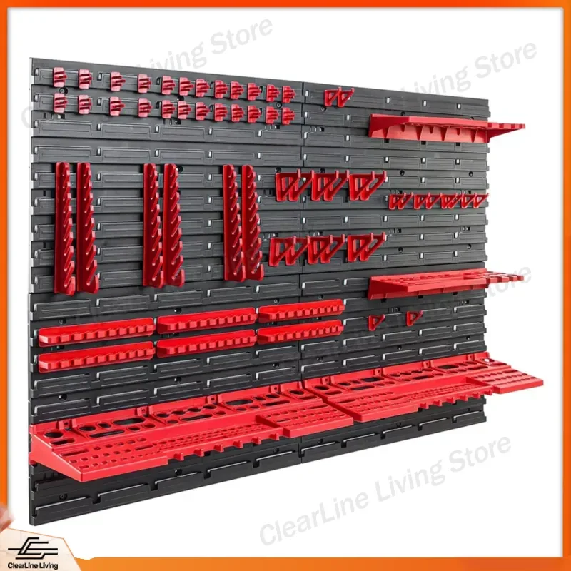 for Universal Tool Rack 68 Piece Pegboard Wall Mount Storage Wrench Tray Holder Screwdriver Rack Workshop Organizer