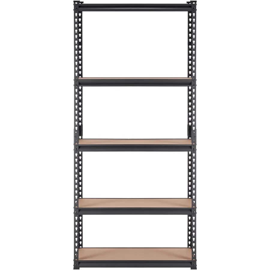 

5-уровневая регулируемая стеллажная система для хранения с грузоподъемностью 2000 фунтов, прочная металлическая полка-органайзер для гаража, кухни, подвала, ванной комнаты