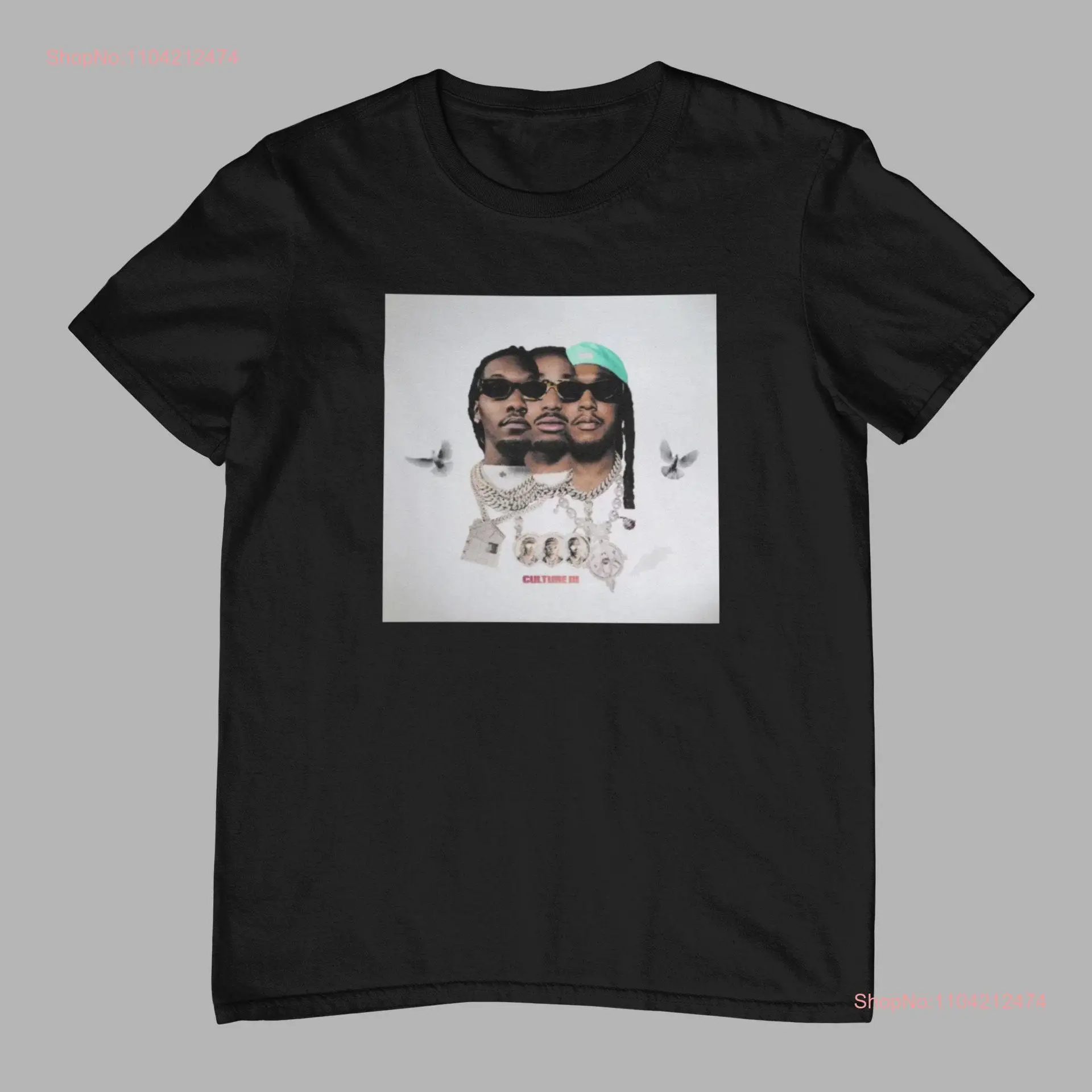 Migos T shirt Rapper tee Album 90s Offset Quavo Takeoff Celebrity long or short sleeves