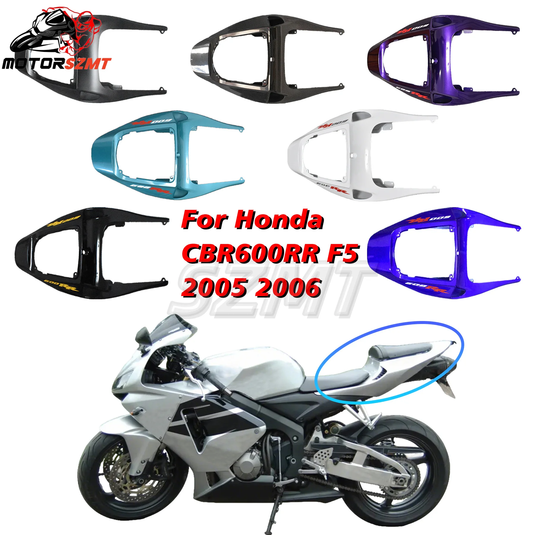 

Enduring Rear Cowl Injection For Honda CBR600RR F5 2005 2006 Rear Fairing Rear reat Cover Plastic ABS Molded