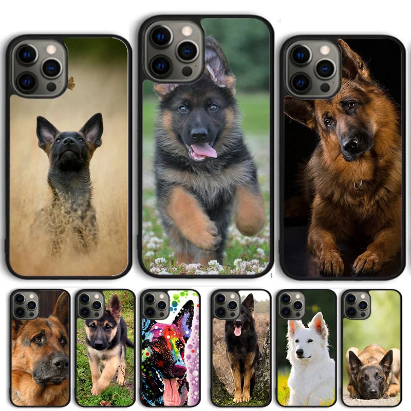 Beautiful German Shepherd Dog Phone Case Cover For iPhone 15 16 14 13 12 Pro Max mini 11 Pro Max XS X XR Plus Coque