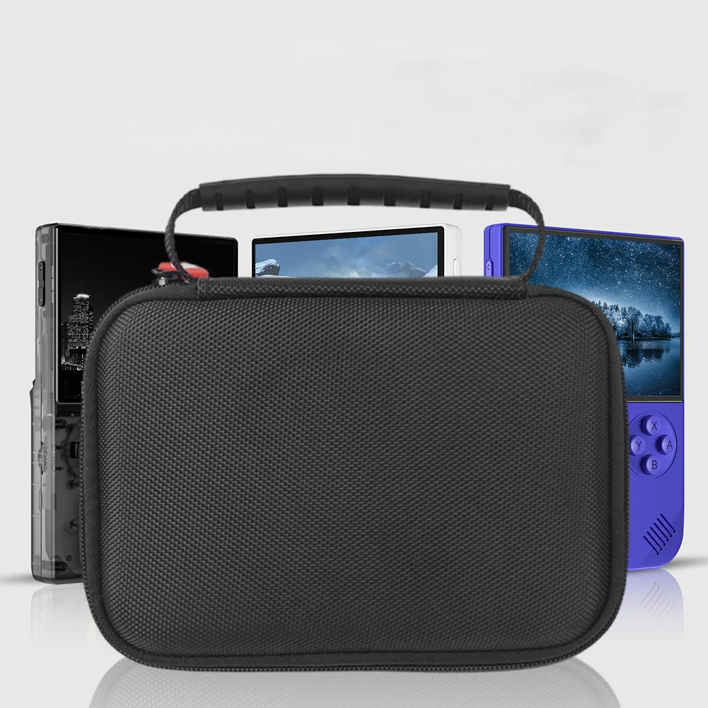 For ANBERNIC RG40XXV Handheld Game Console EVA Travel Carrying Bag with Mesh Bag Shockproof Anti-scratch Hard Shell Travel Case