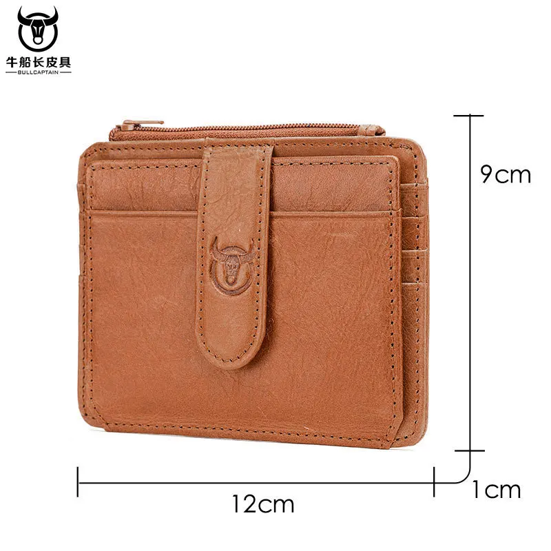 Top-grain cowhide men multi-card business card holder Commercial Bank credit card case genuine leather driver's license card bag