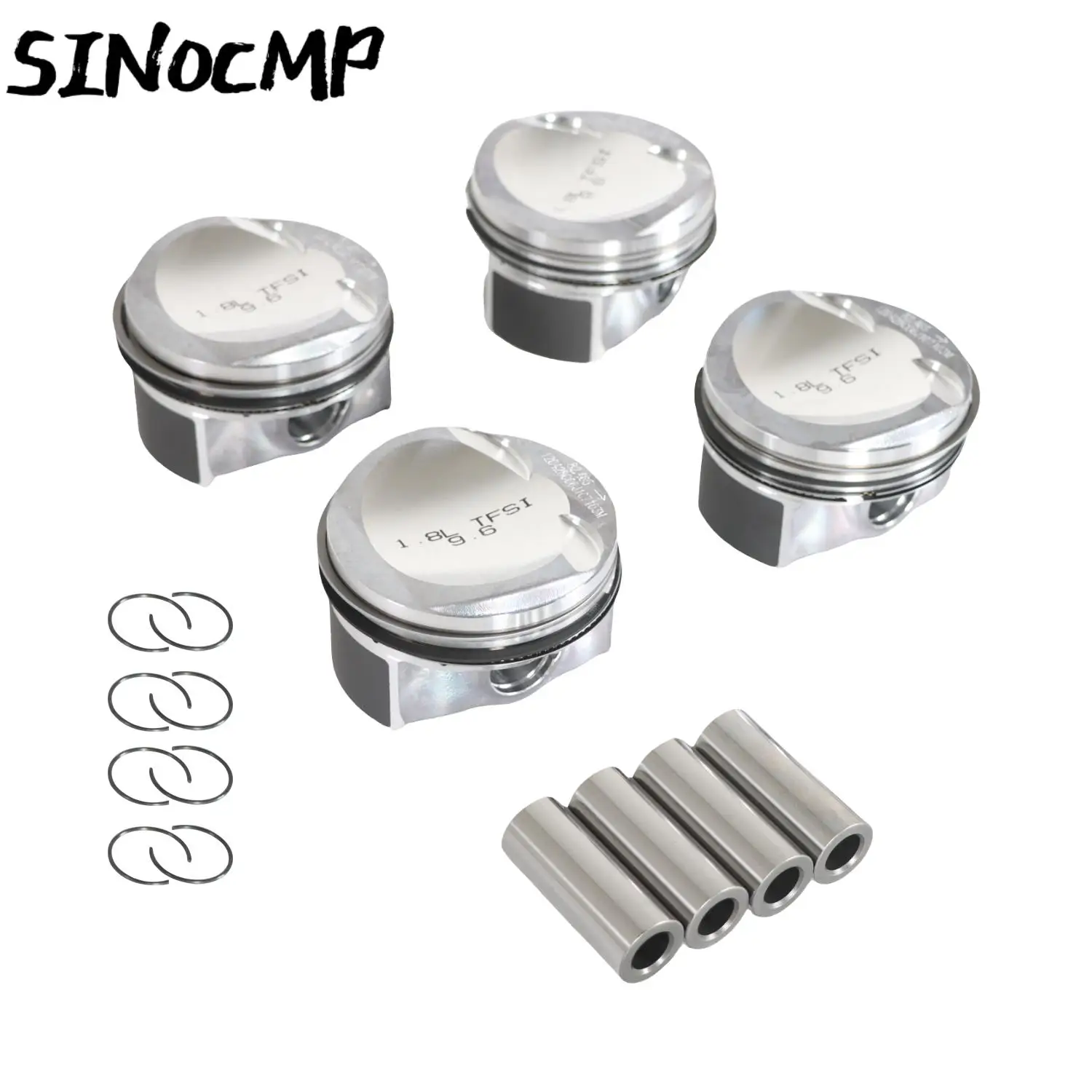 

1 Set 2nd Generation Piston Assembly (4 Pistons With Pins, Buckle Rings) EA888 1.8T 21mm Engines & Components Pistons Parts