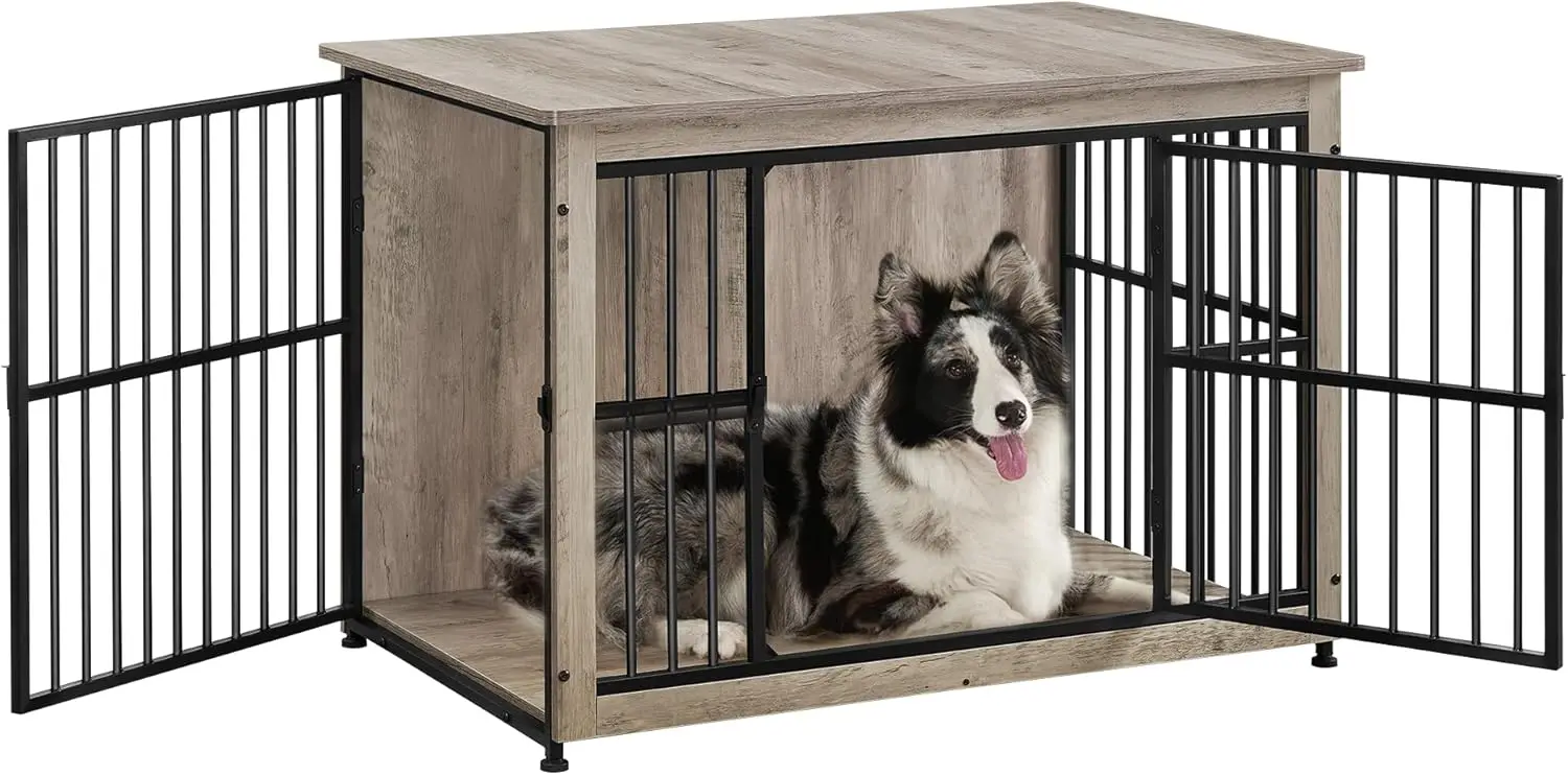 

Dog Crate Furniture, 38.6" Side End Table, Modern Kennel for Dogs Indoor up to 70 lb, Heavy-Duty Cage with Enclosed