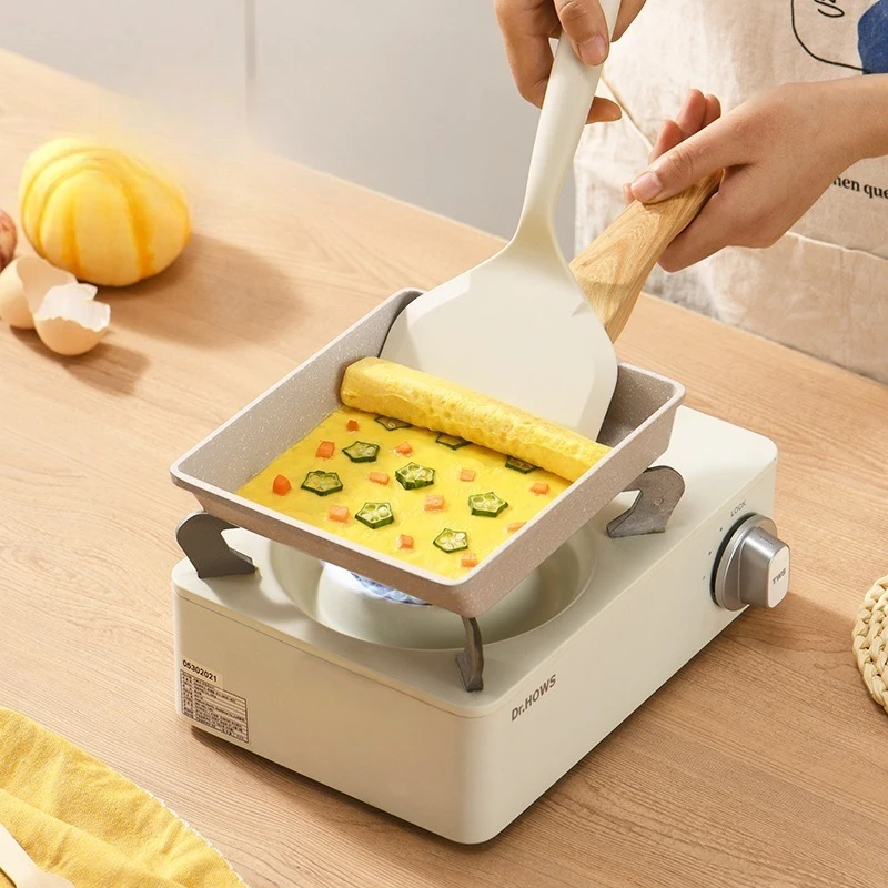 

Non-Stick Tamagoyaki Square Pan Versatile Stone-Made Breakfast Skillet for Egg Rolls Steak & More Ideal Home Cooking Essential