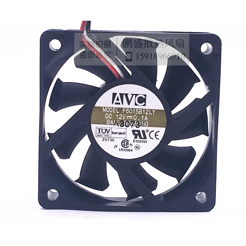 

New original F6015B12LY 6015 DC12V 0.1A 6cm 3-wire silent chassis CPU cooling fan