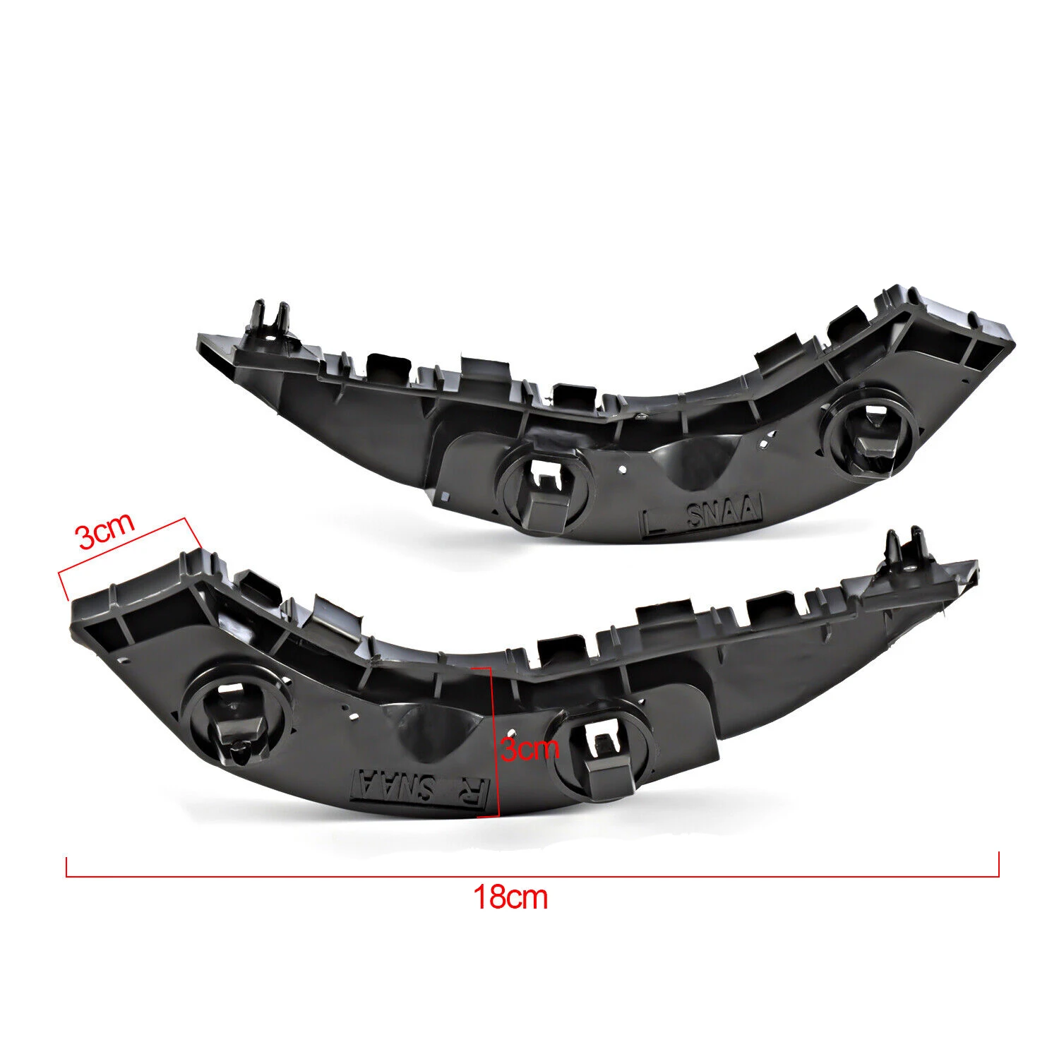 For Honda Civic Sedan 2006-2011 Front Bumper Bracket Retainer Mount Support Pair LH