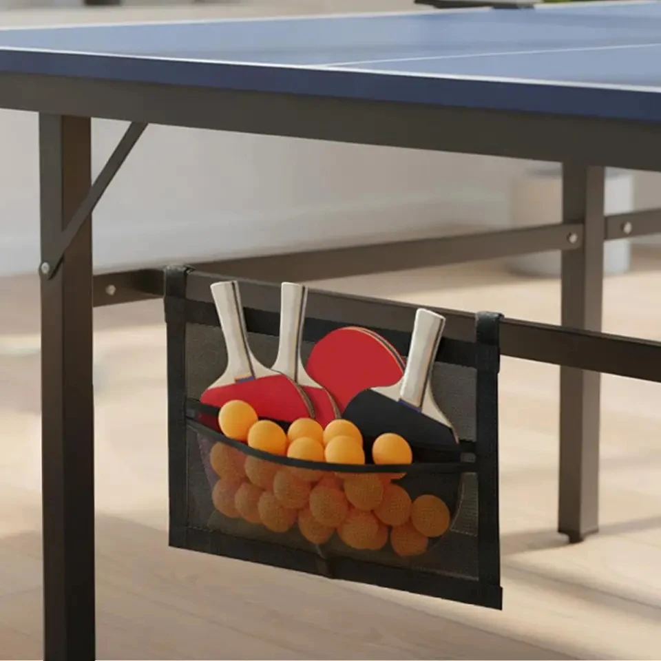 New Mesh Pingpong Ball Holder Large Bag Capacity Table Tennis Ball Organizer Wall Or Under Table Storage For Training Practice