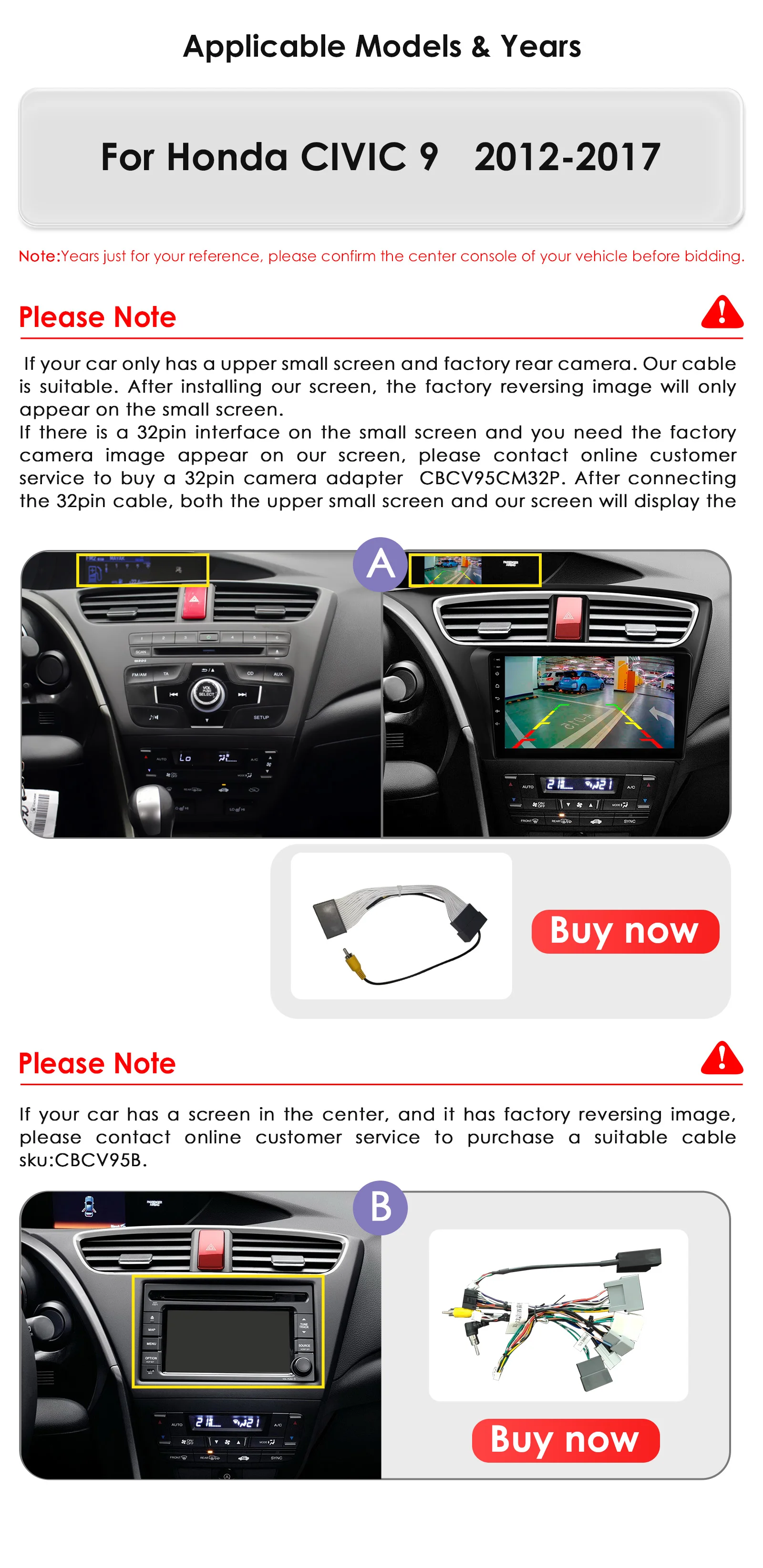 Hizpo Carplay 4G AI Systeme Android 14 Autoradio für Honda Civic 9 FK FB 2012-2017 Multimedia Video Player GPS 2 Din Autoradio – Detail 4