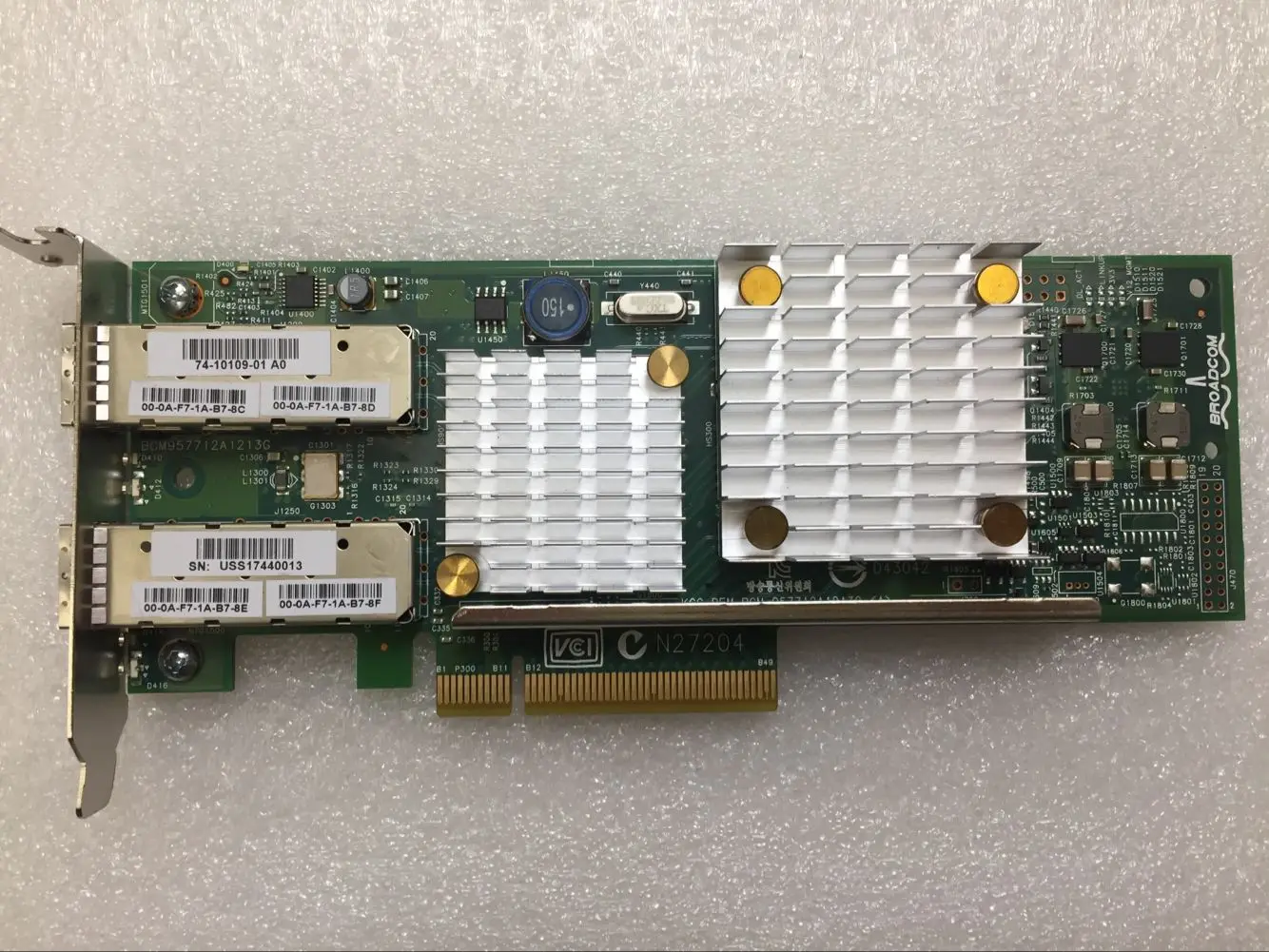 netowrk card Card for cisco 74-10109-01 BCM957711A1113G 10GbE Dual Port  Low profile
