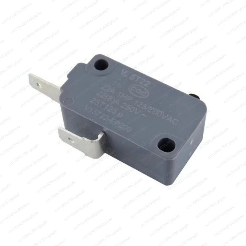 Microinterruptor V15T22 de 2 pines 22A NC o NO para lavadora, horno microondas, olla arrocera eléctrica