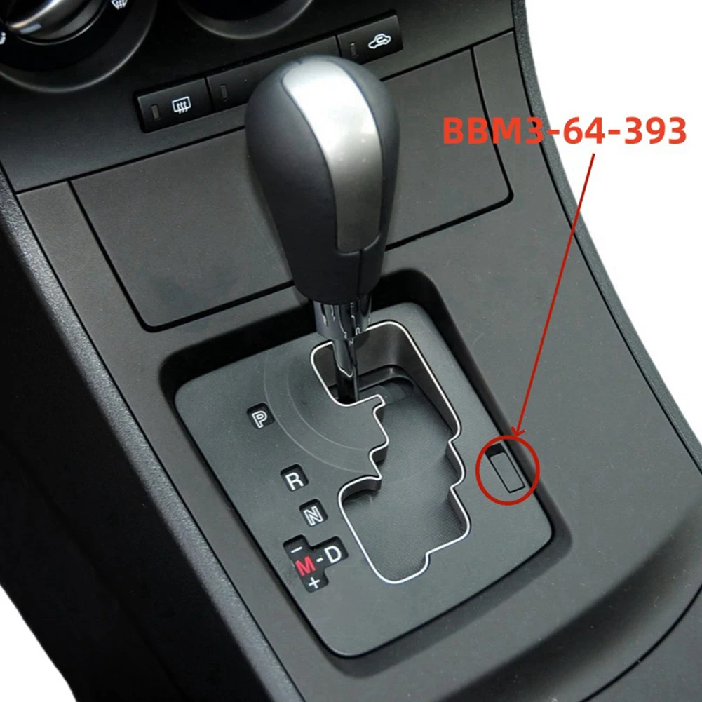 1pcs Black Abs OEM Number BBM3-64-393 Shift Lock Cover Cap For Mazda 3 2010-13 For CX-5 Replacement Car Accessories