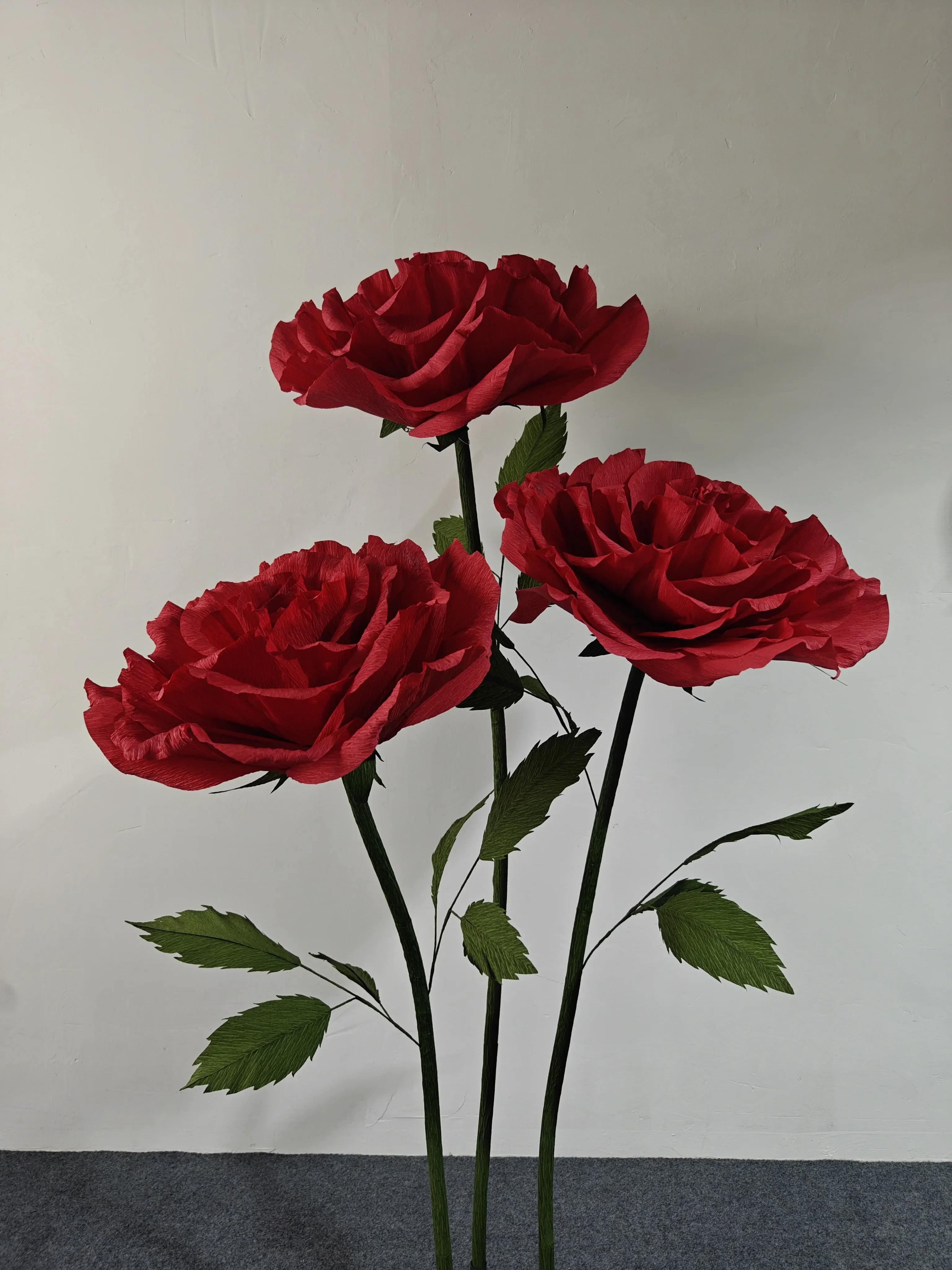 1 Pcs Simulated Giant Rose Artificial Flower Wedding Decoration Shopping Mall Window Display Layout Garden Decoration Home Decor