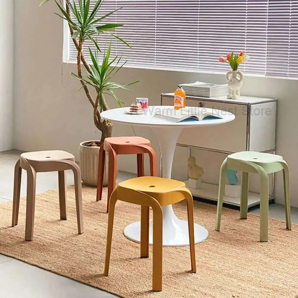Theater Italian Chair Plastic Minimalist Dining Recliner Events Chair Mid Century Stackable Chaises Salle Manger House Furniture
