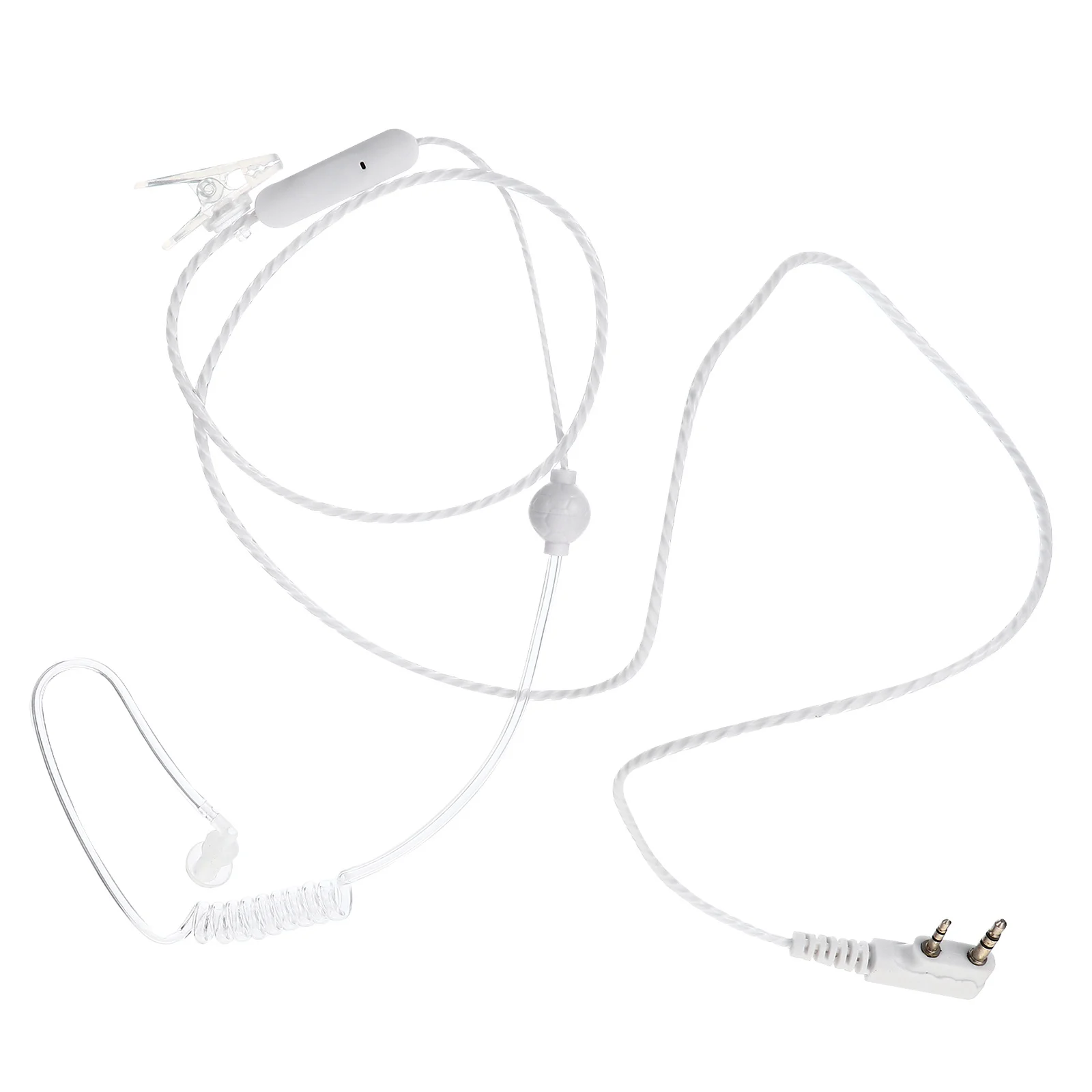 

Acoustic Tube Earpiece Radiation Free -Radiation Headset For Two Way Noise Isolating Mono Earbud For Law Enforcement