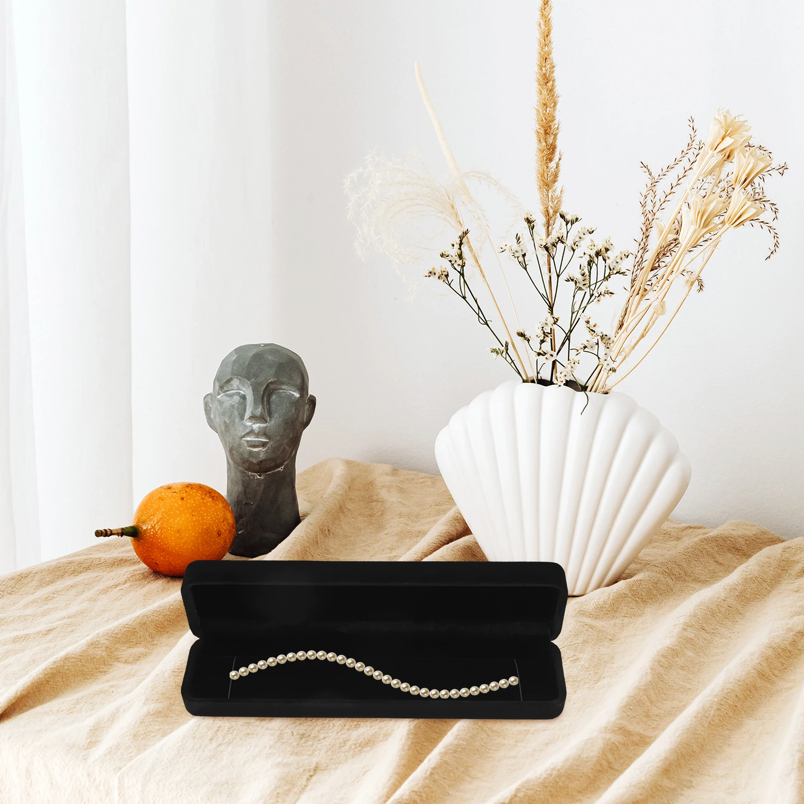 

4pcs Jewelry Box for Necklace Bracelet Gifts Soft Lint Interior Wedding Engagement Christmas Present Wrapping Boxes Small