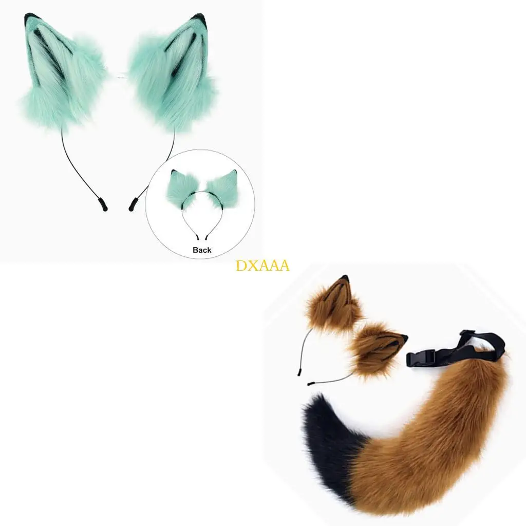 

DXAA Animal Cosplay Costumes Faux Furs Cats Foxes Wolf пушистый хвост и уш