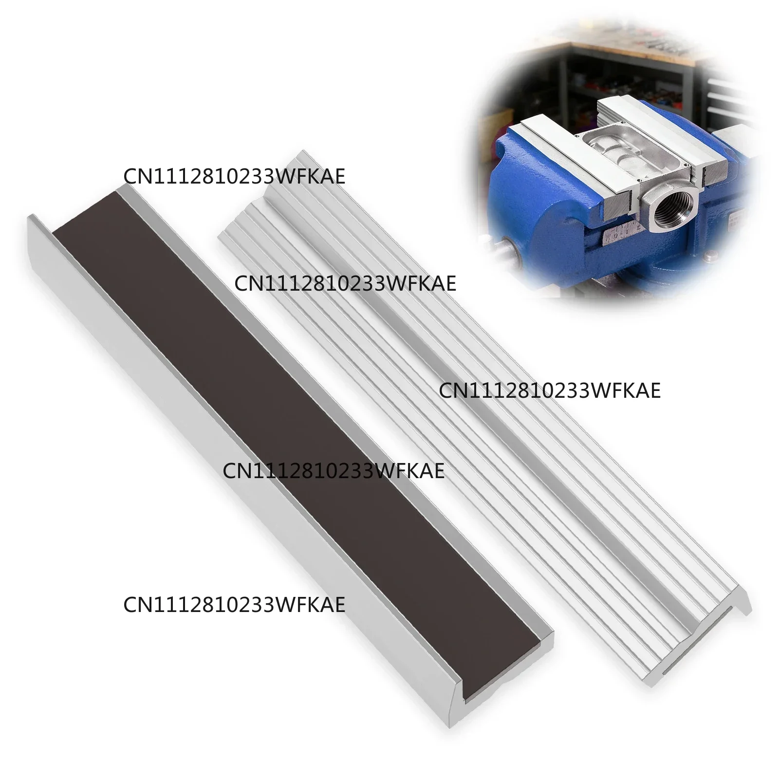 2pcs 4/6 Inch Magnetic Soft Pad Jaw Aluminum Alloy For Metal Vise Bench Machine Tools For Metal Vise Bench Machine Tools