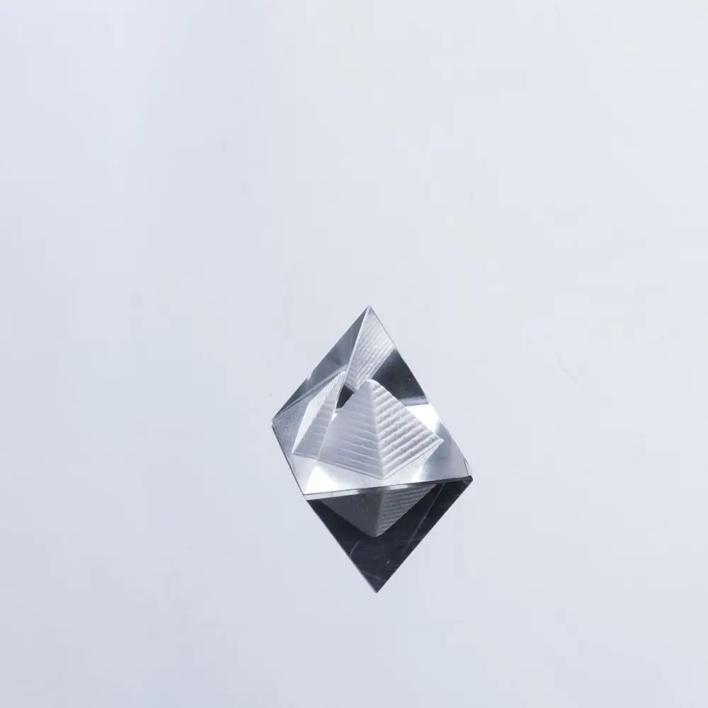 Triangle Scripture Pyramid Ornaments Geometry Decoration Creative Crystal Pyramid Crafts Meditation Simple
