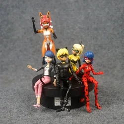 Miraculous Ladybug Cat Noir Action Figure Anime Dolls Joints Movable Model Toy Marinette Collection Cartoon Kids Birthday Gifts