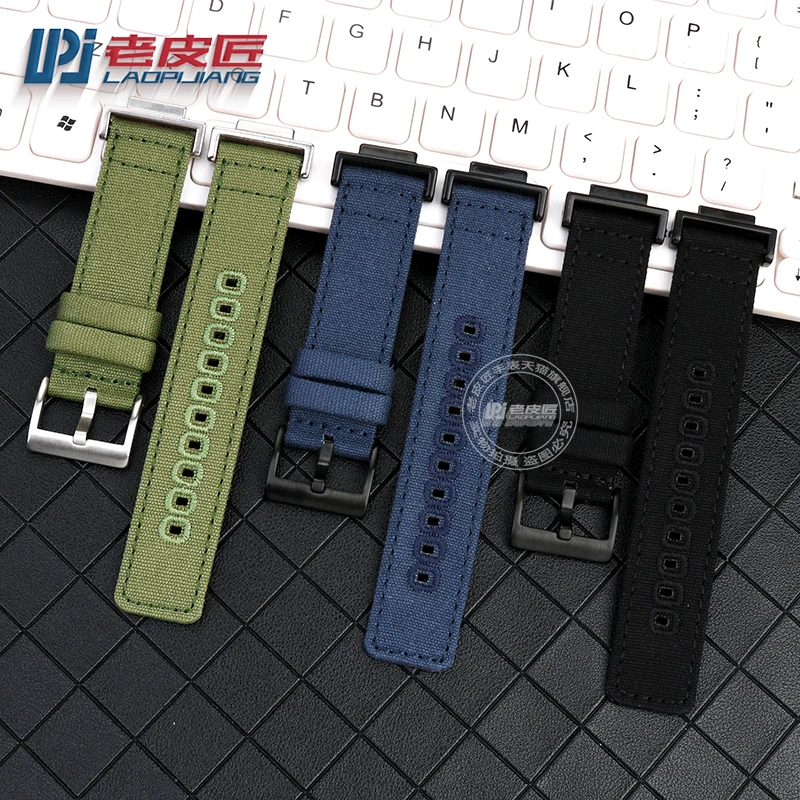 Nylon Watchband For Casio GSHOCK GA110 GW-B5600 DW5600 GA2100 GA2110 Modified Canvas Watch Bracelet Strap Khaki Black Green