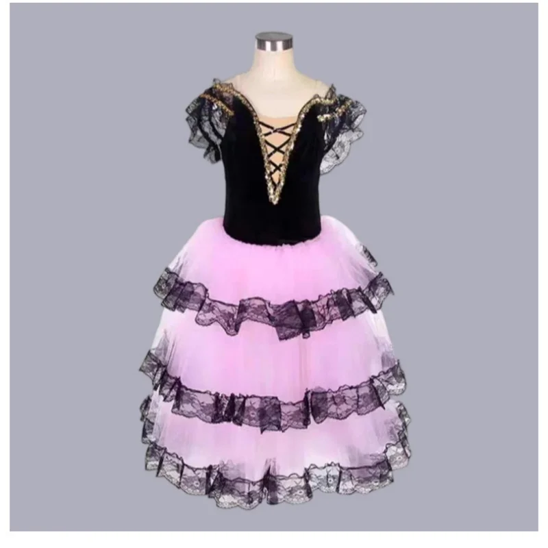 pd07091-ガールズ-バレエ-チュチュドレス-キッズ-ダンスコスチューム-ステージパフォーマンスと日常練習用