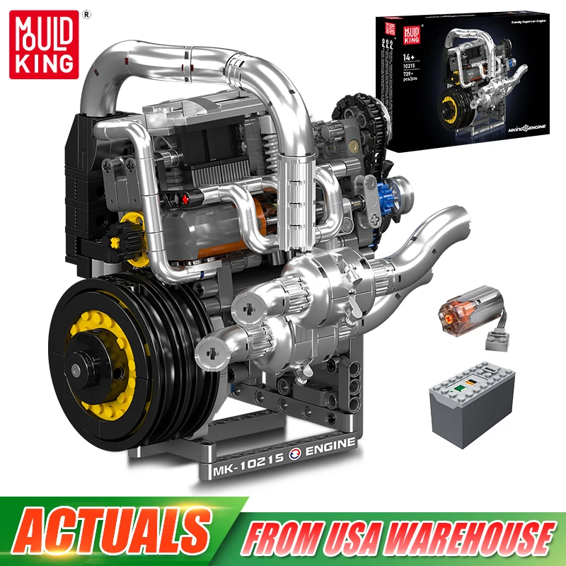 

Mold King 10215, двигатель суперкара, строительный блок в сборе, спортивный автомобиль, набор кирпичей, технический автомобиль, игрушки, детский рождественский подарок