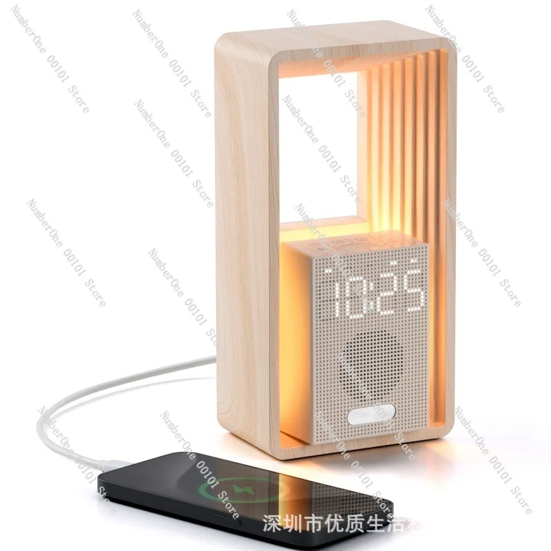 Simulated sunrise wake-up alarm clock, white noise, sleep audio, night light, Internet celebrity hit, high-value bedside lamp