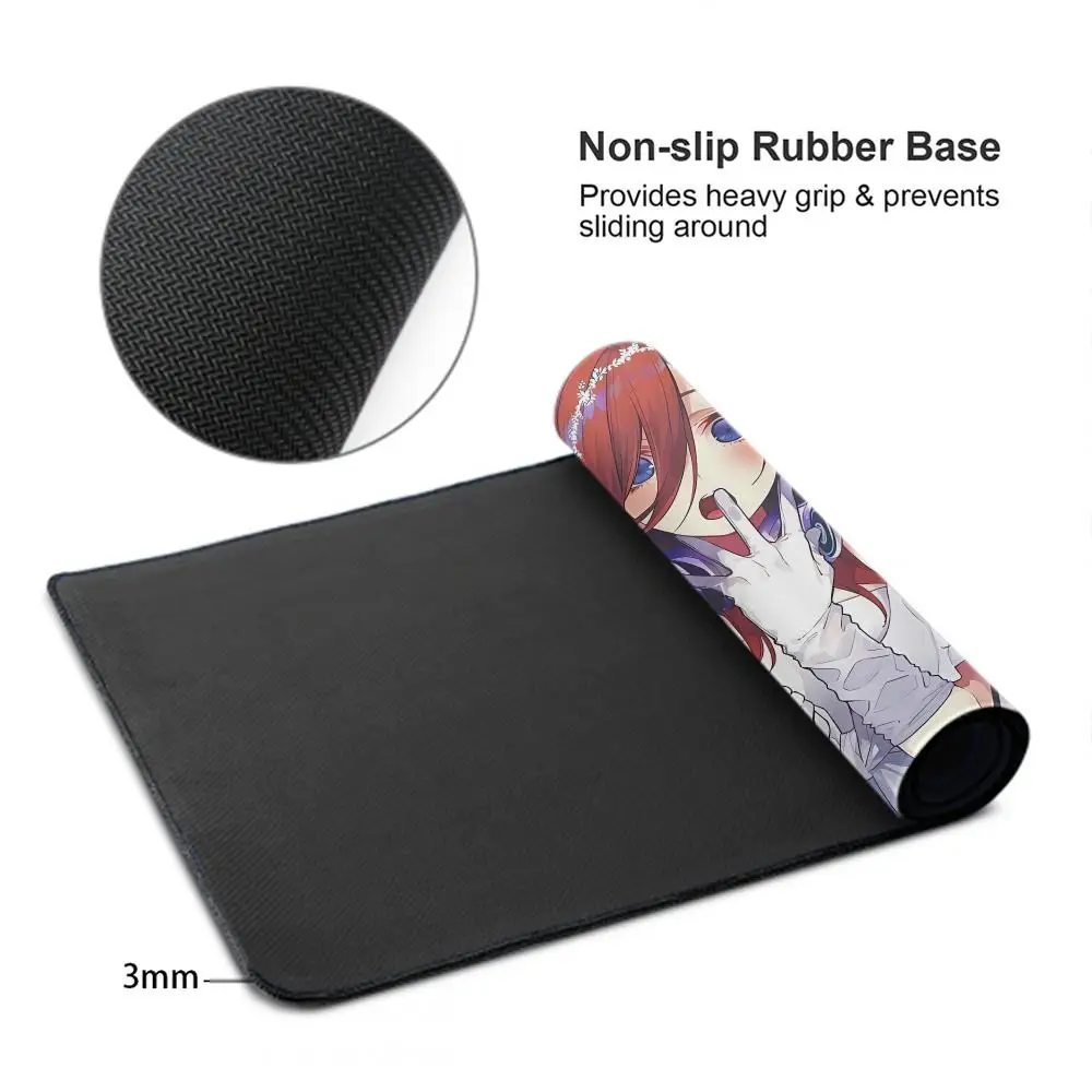 Yotsuba Nakano The Quintessential Quintuplets Mouse Pad Keyboard Mousepad large 600X300 mm Desk Mat High printing Table pad