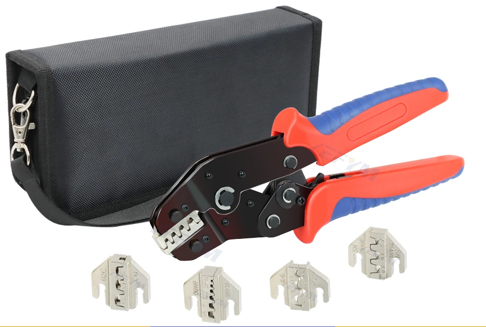 Crimpzange SNX-48BS mit Schnellwechsel-Backen für Tab 2.8 4.8 6.3/Rohr/Photovoltaik/Isolierte Anschlüsse – Elektrische Klemmwerkzeuge – Detail 1