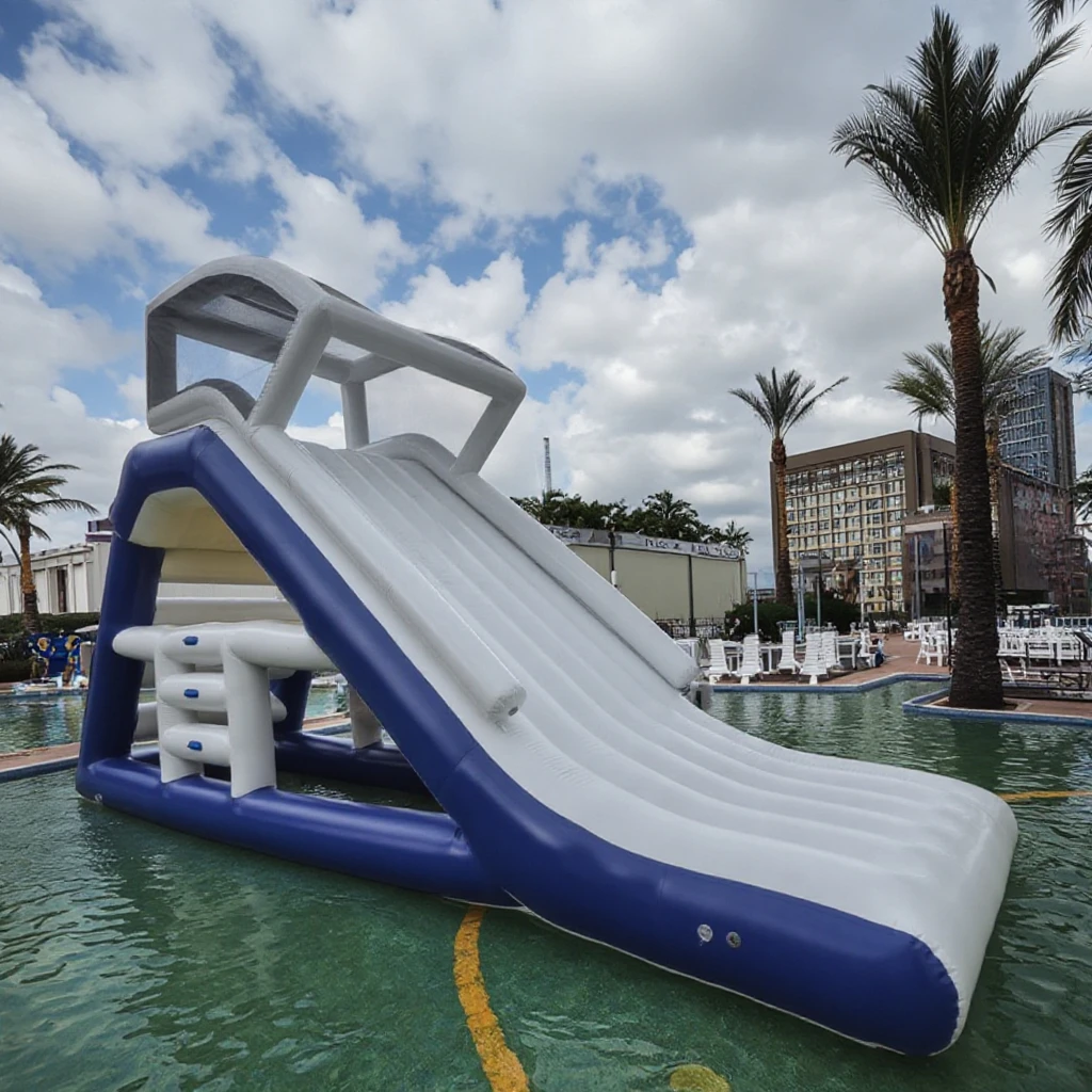 Commercial Floating Water Park Slide Swim Climbing Inflatable Water Tower Pool Lake Sea Inflatable Water Play Equipment
