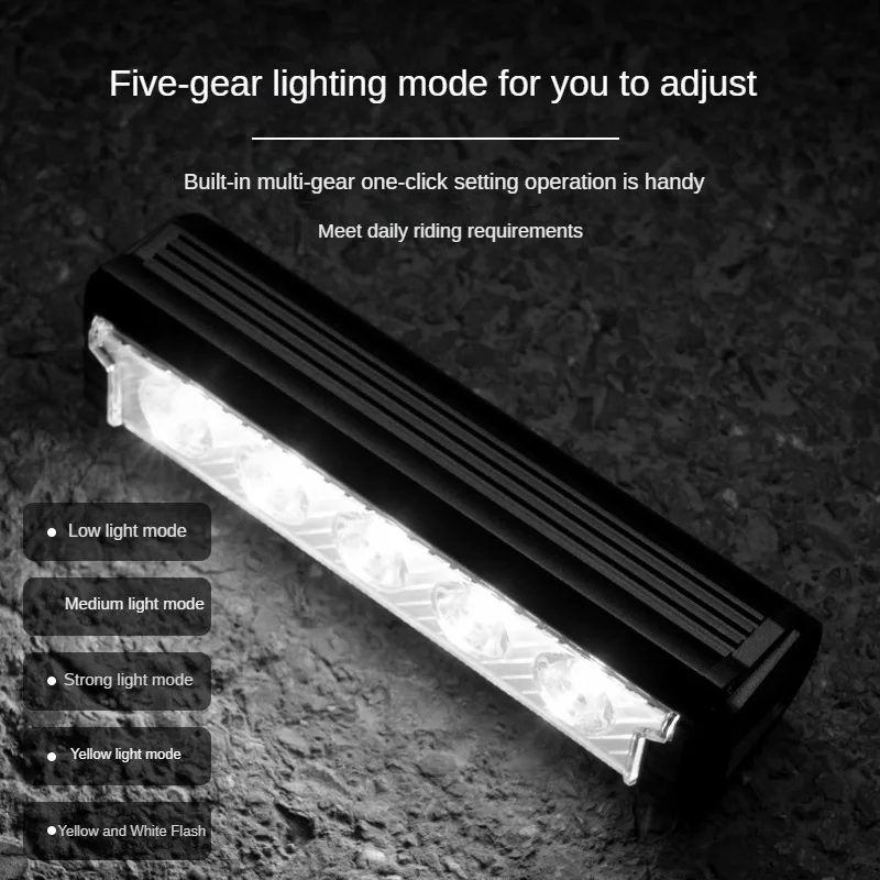 Bicycle Light Front Bike 6600mAh Headlight Waterproof Flashlight USB Charging MTB Road Cycling Lamp Mountain Bicycle Accessories