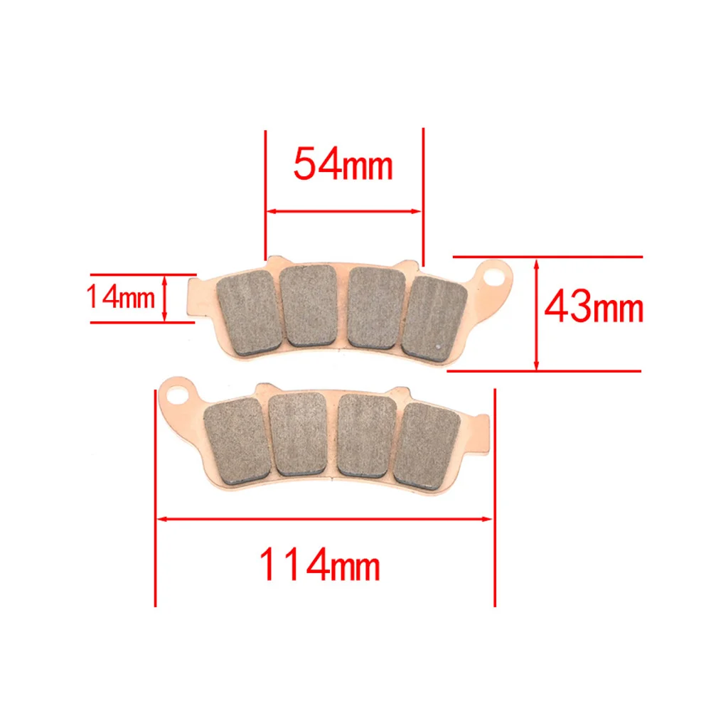 USERX Motorcycle copper sintered brake pads FA244 FA252 FA324 FA409 FA427 FA457 FA603 FA628 FA630 FA662 FA663 FA710 KOVE honda