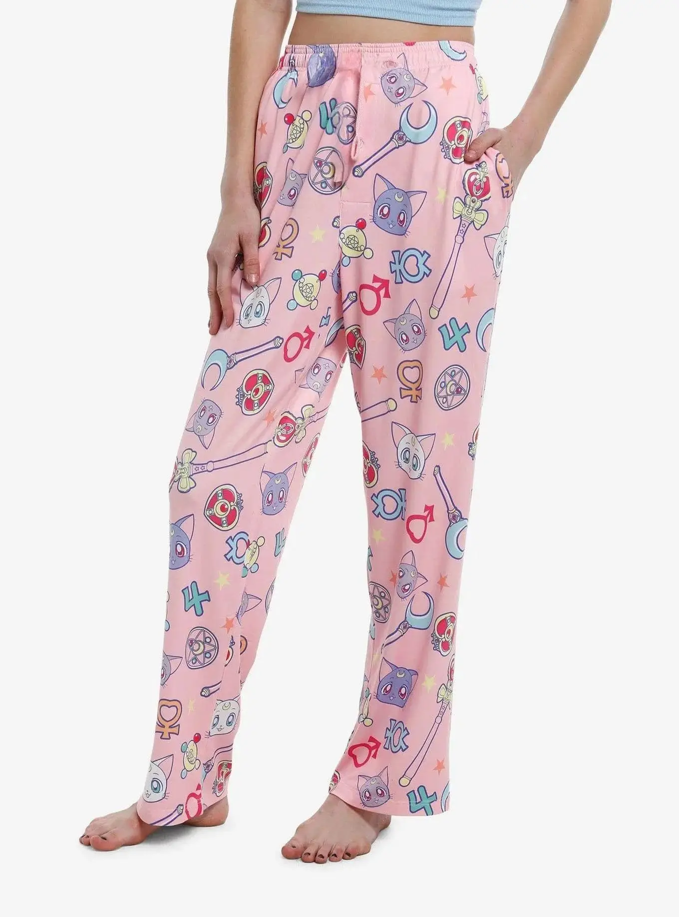Bestie Harajuku Style Y2K Sweet Cool Sailor Moon 3D Print Pajama Pants Magical Element Loose Casual Home Pants Sports Pants