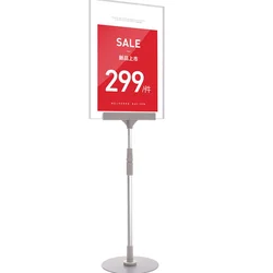 Clothing Store A4 Banner Stand Advertising Display Poster Desktop Placement Acrylic Frame