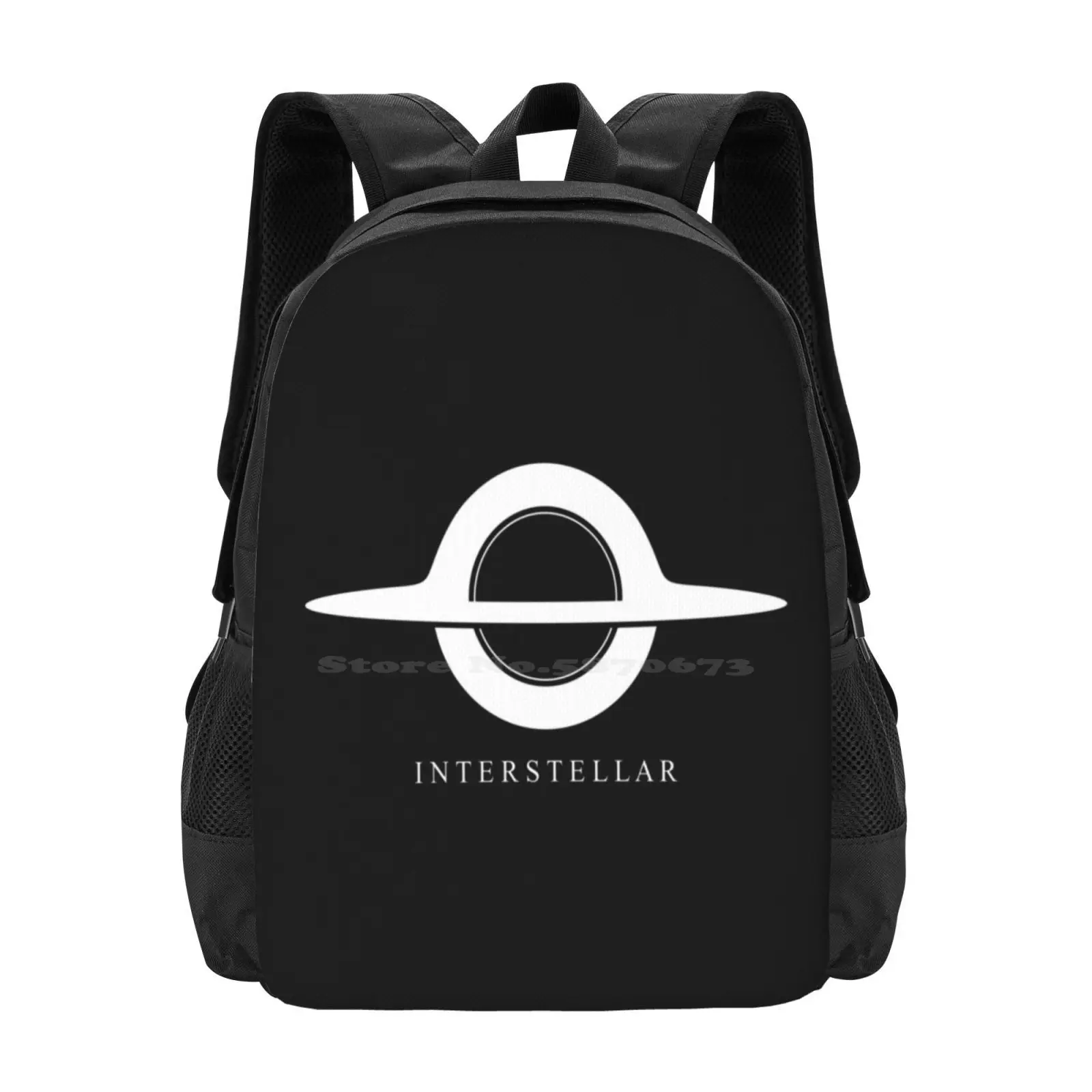 Interstellar-Gargantua Minimalist Bag Backpack For Men Women Girls Teenage Interstellar Gargantua Christopher Nolan Galaxy