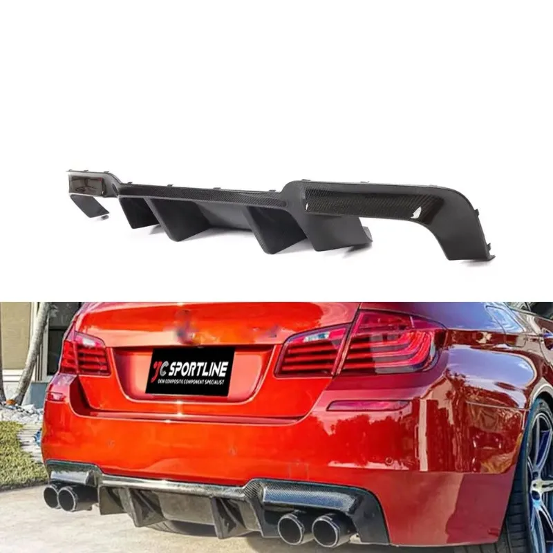 

Rear Bumper Diffuser Lip Spoiler Body Kit Carbon Fiber for BMW F10 M5 2012 - 2017