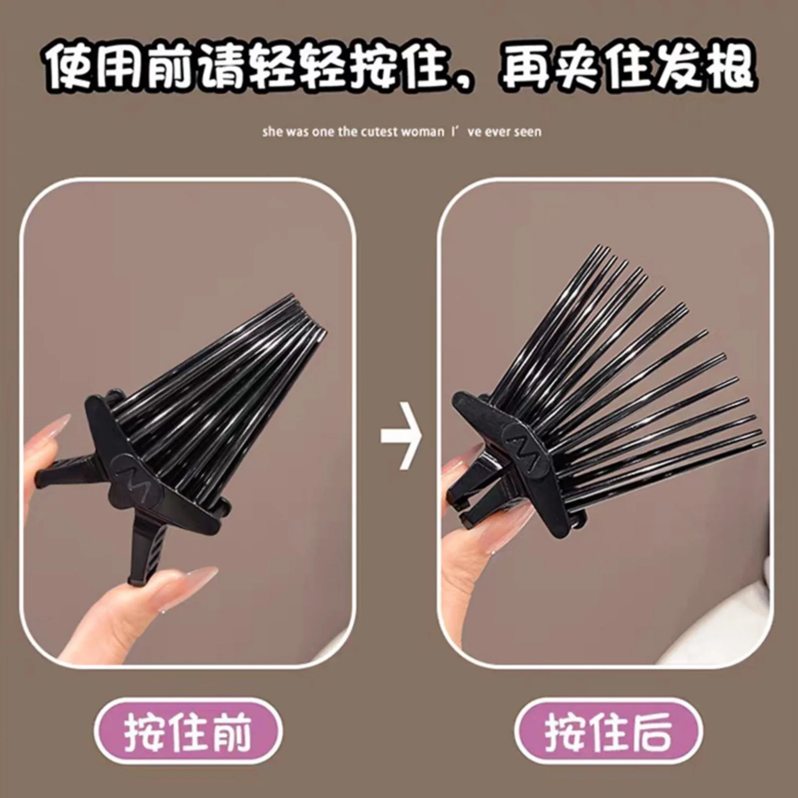 1 Stück Hochwertige Haarklammer für Volumen am Haaransatz 2026 Neu Fransen-Volumen-Booster Styling-Clip Täglicher Haarschmuck für Frauen – Detail 8
