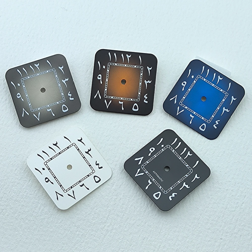 NH35 stainless steel case 38mm square men's watch modification accessories dial customization LOGO suitable for NH35 movement
