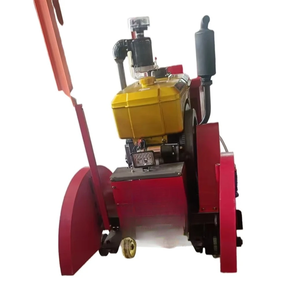 آلة قطع الطرق بجهاز التحكم عن بعد للمحرك، منشار قطع الخرسانة الأوتوماتيكي من النوع الزاحف